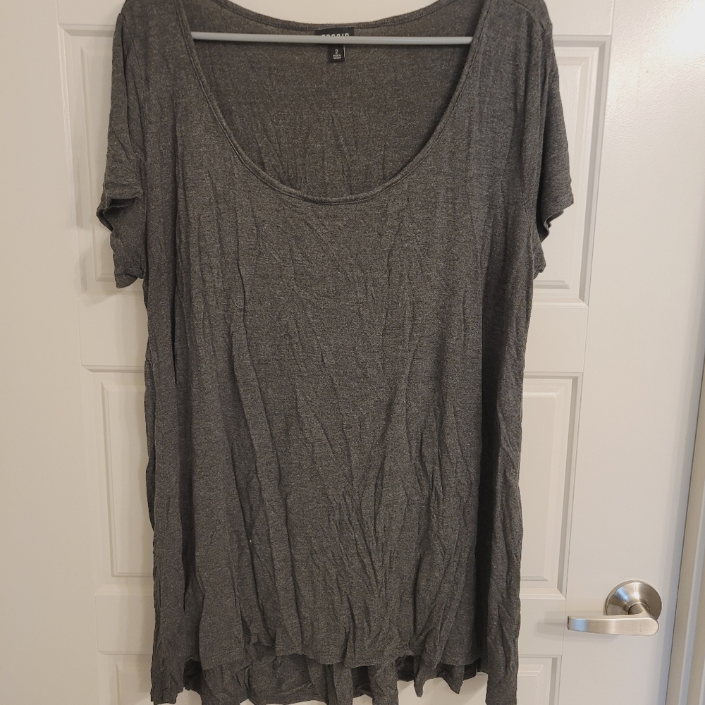 Torrid Gray Flowy Top